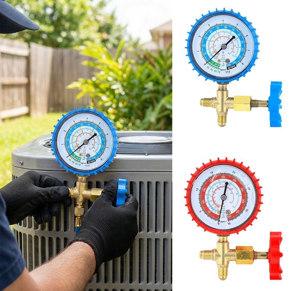 Low Side Single Manifold Refrigerant Pressure Gauge  Cooling Agent Charging