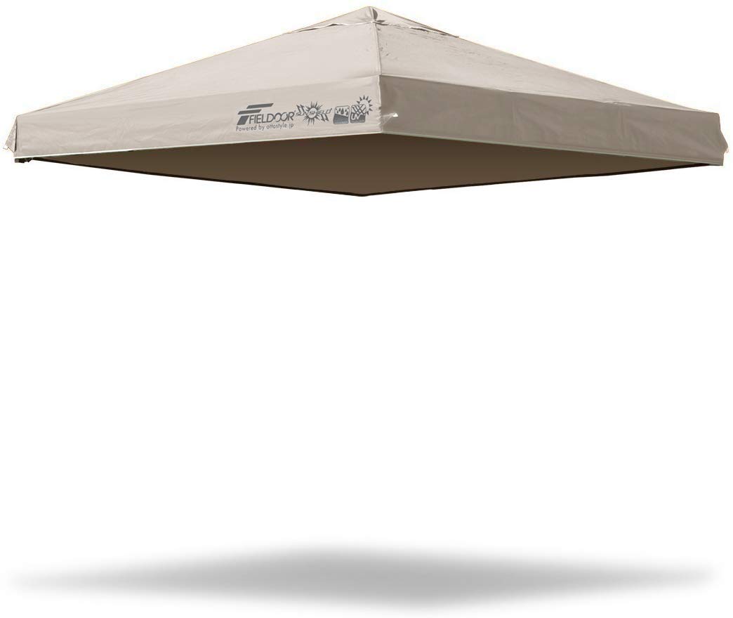 

FIELDOOR Top Cover Awning x For Tarp Tents UV Protection High Water Resistance Cover Only 2.5 2.5m Top [Light Beige]