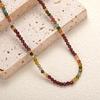 S925 Sterling Silver Natural Tourmaline Garnet Color Treasure Bracelet Female Original Design Fashion Handmade Beads