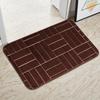 1PC Striped Memory Embossed Bathroom Mat Soft Comfortable Absorbent And Quick Drying Bathroom Mat Machine Washable Door Mat
