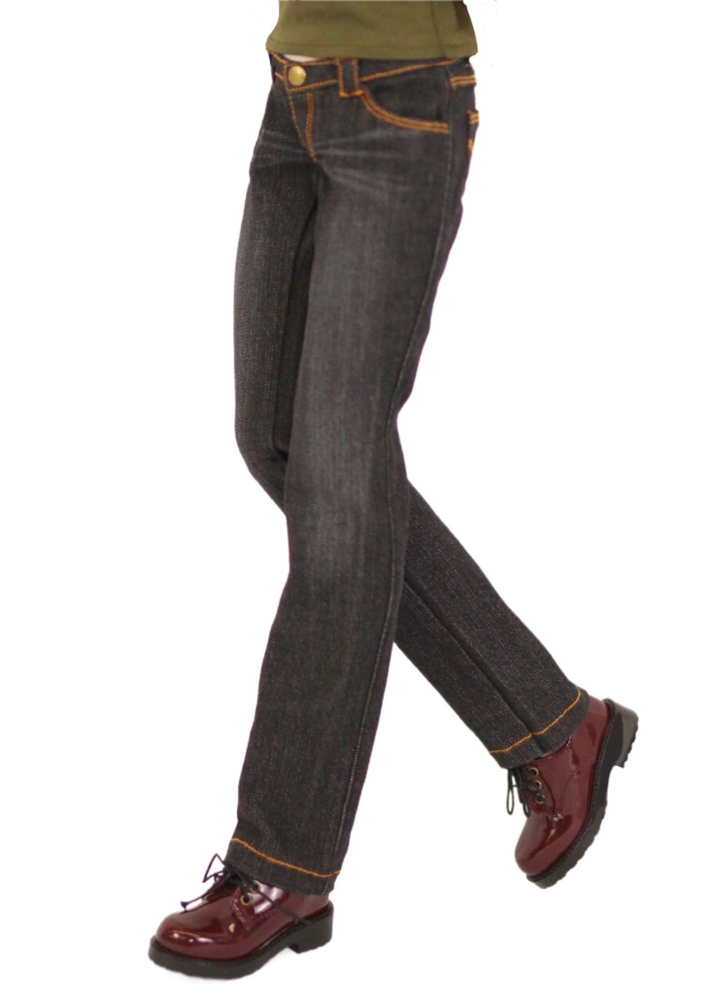 

Совместимые с DDS Прямые Стрейч Стандартные 60 см Одежда для BJD куклы [Petite Marie] Джинсы 1/3 Обработанные в Окаяме, Черные, Джинсы Обработанные в КОДЗИМА, С низкой посадкой чёрный