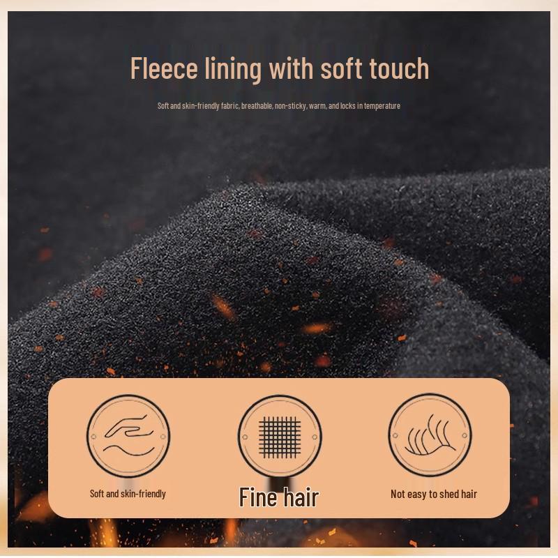 Men's Fleece-Lined Winter Thermal Leggings: Warm, Tight-Fit for Autumn/Winter Running, Training, Cycling; High-Elasticity Compression Sportswear.