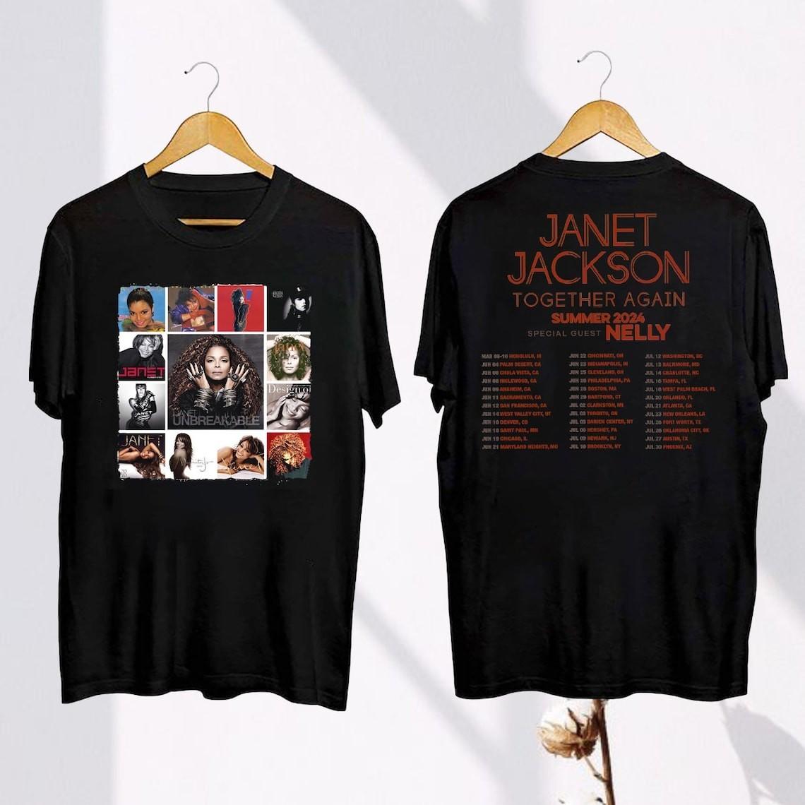 Janet Jackson 90s Vintage Shirt Janet Jackson Summer Together Again 2026 Tour S XXXXL