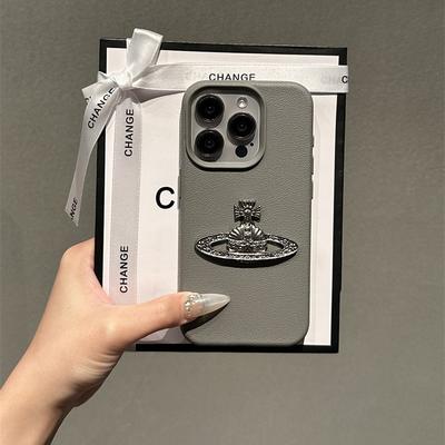 Applicable To IPhone16ProMax Mobile Phone Case New Apple 17 Silicone Premium 1415 Leather Surrounds The Planet