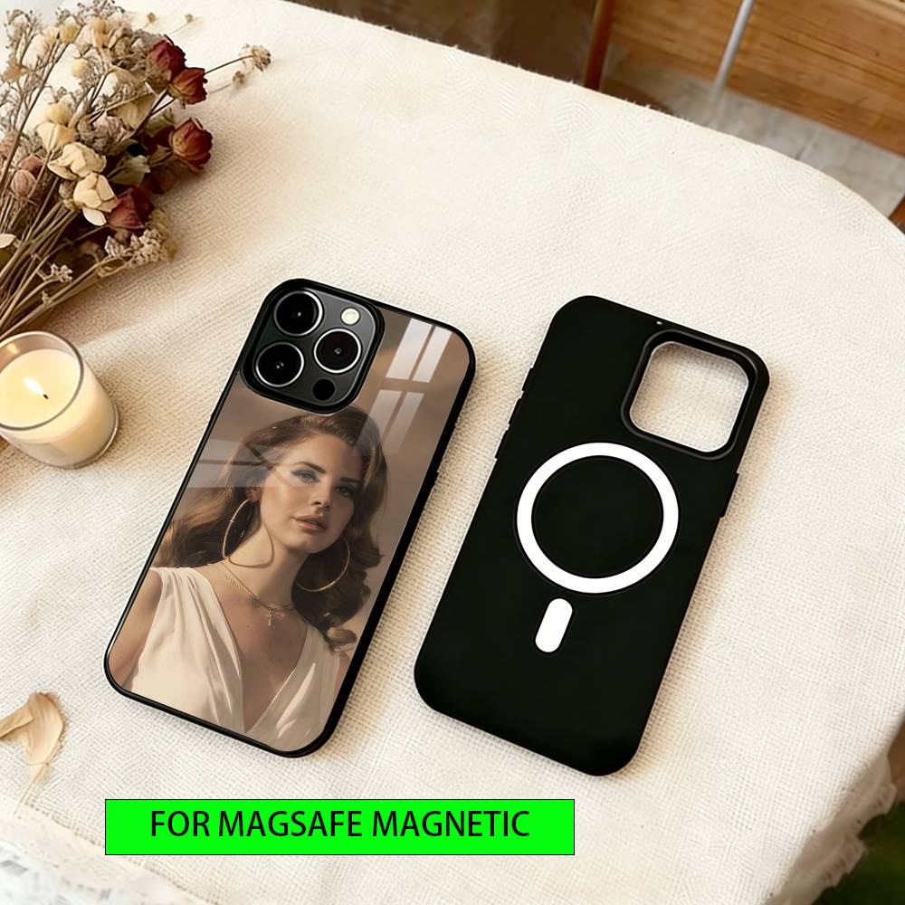 

Lana Del Rey Phone Case For iPhone17,16,15,14,13,12,11 Plus,Pro Magnetic For Magsafe Wireless Charging iPhone11