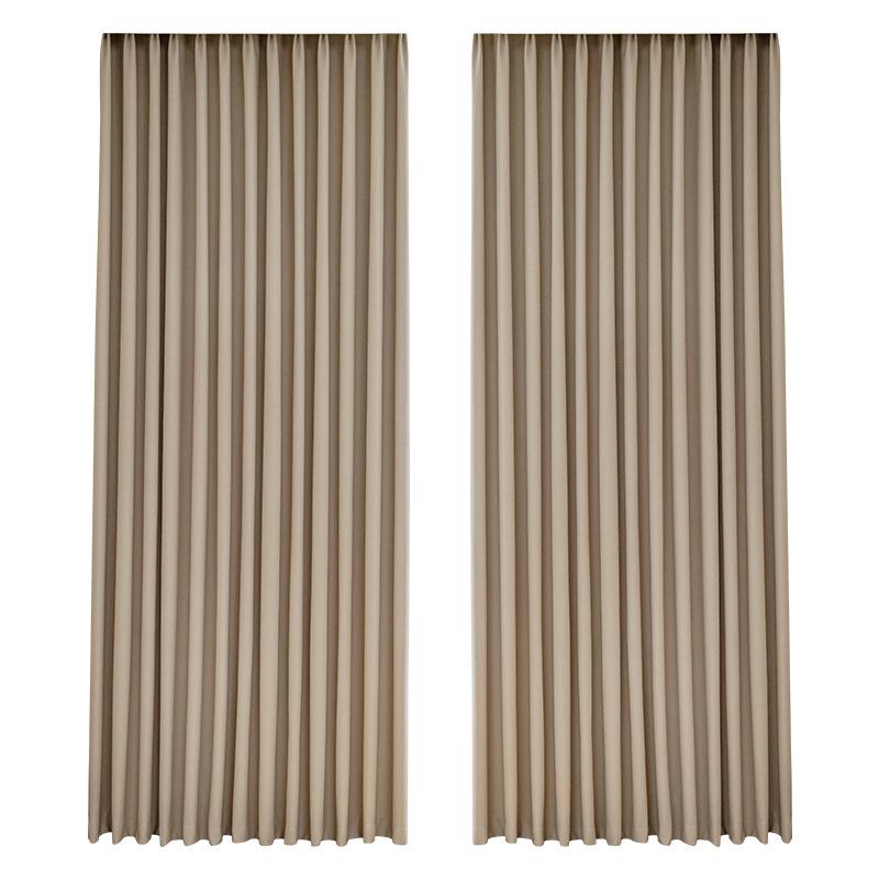 2025 Dual-Sided Blackout Curtains - Rice Grain & Pea Cotton for Living Room, Bedroom, Balcony
