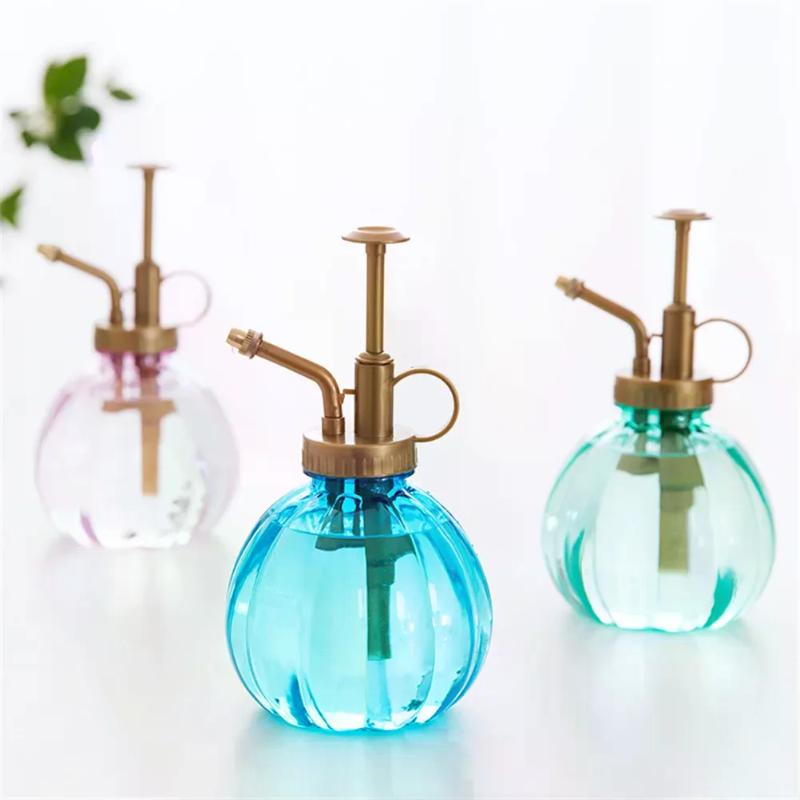 Retro Watering Pot Flower Antique Plastic Glass Bronze Style Plants Shower Crafts Cans Bottle Small Garden Tools
