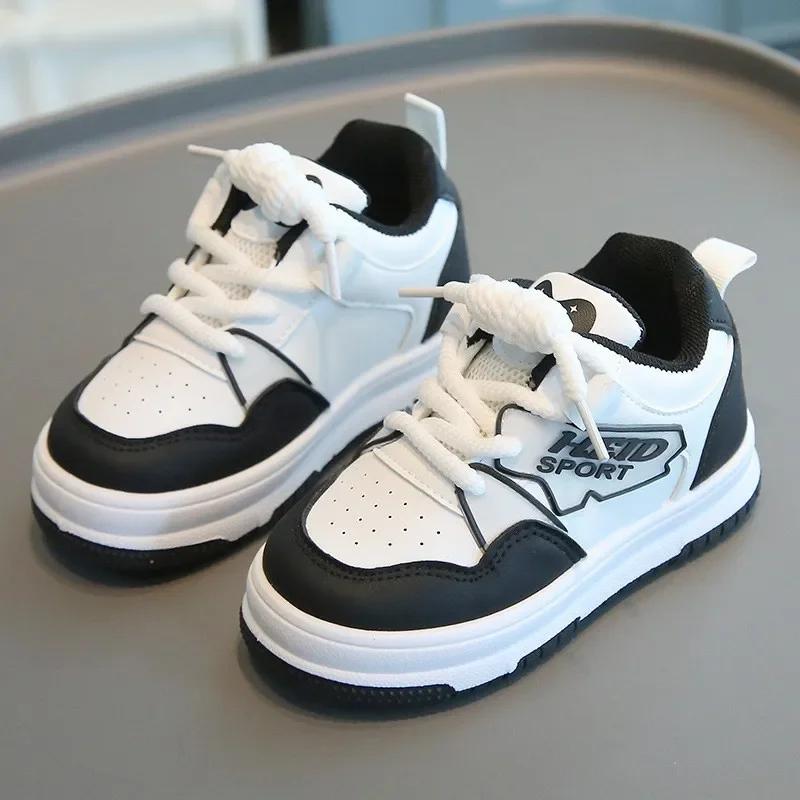 Autumn New Girl's Sneakers Fashion Trend Girls' Shoes Comfort Brand Soft Soled Kids Canvas Shoe Versatile Thick Soled Boy Shoes
