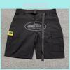 American Retro Cargo Shorts For Men Summer Casual Streetwear With Multiple Pockets For Teen Fashion