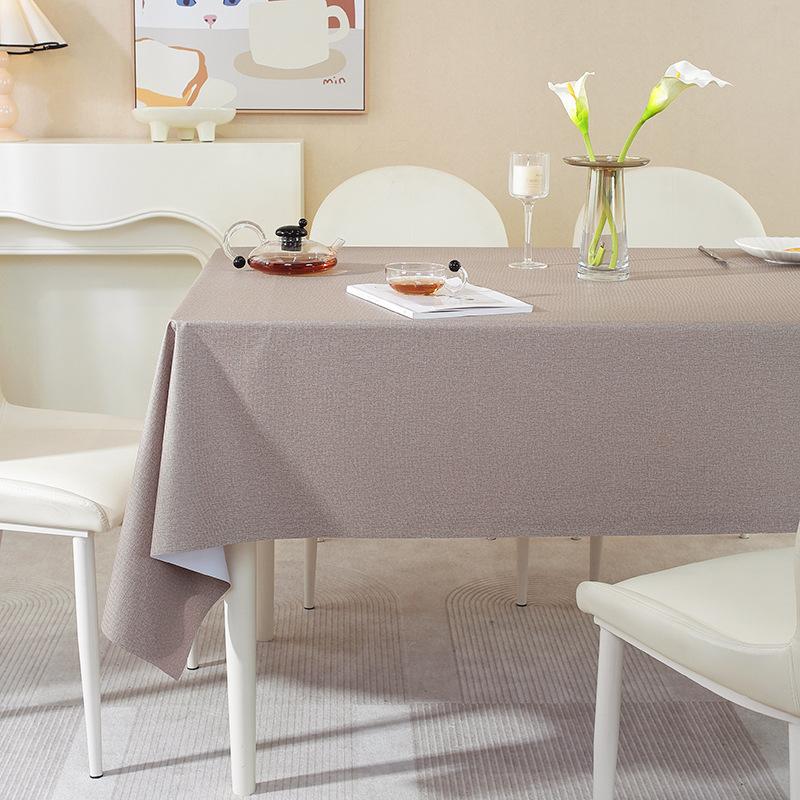 Household Dining Table Mat Waterproof And Oil-Proof Leave-In Tablecloth Kitchen Stall Non-Slip Dining Table Cloth Premium Feeling Table Mat