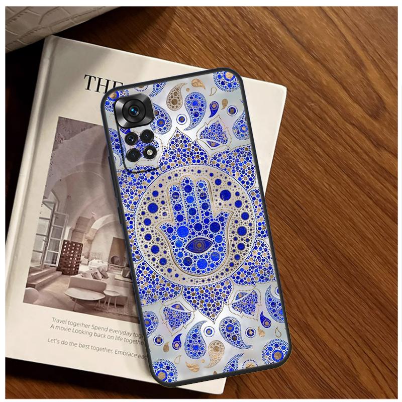 Hamsa Hand of Fatima Case For Xiaomi Redmi 12 12C 13C 10C 9C Redmi Note 13 12 9 10 11 Pro 9S 10S 11S 12S Cover