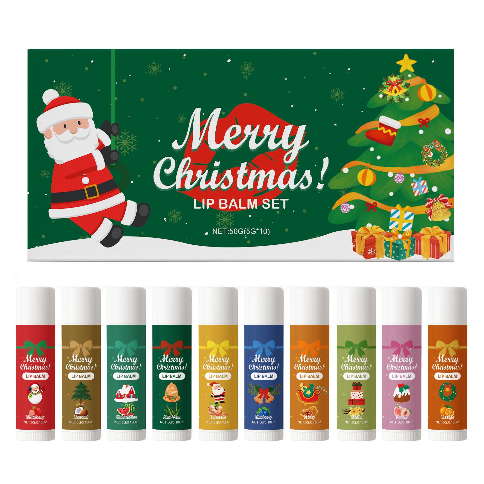 

The Christmas Lip Moisturizing Set Gently Cares For The Lips A Daily , Making The Skin Lustrous, Hydrated. One Size зелёный