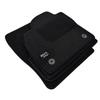 Tapis De Sol - Logo - Seat Ibiza KJ - Velours Noir - 4 Pièces - Antidérapant Et Imperméable