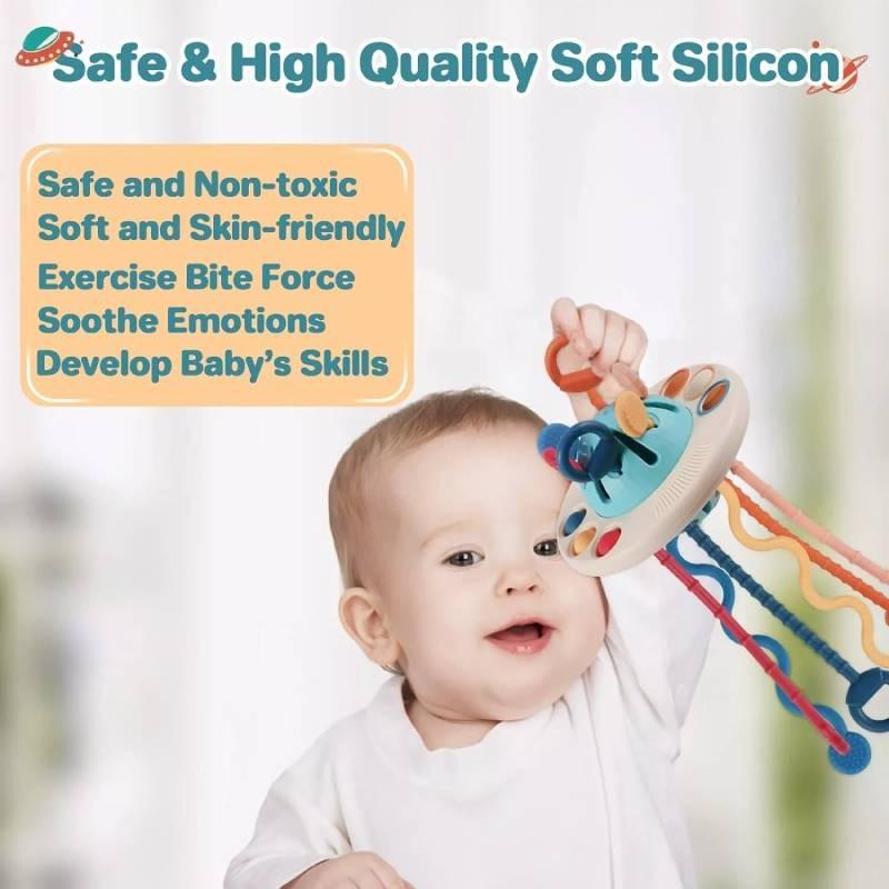Colorful Soft Grab Pull Toy For Enhanced Grip And Coordination Skills