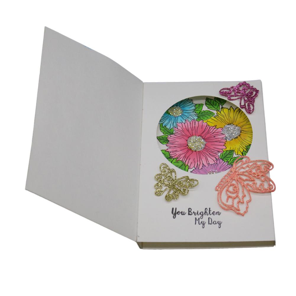 4 Schmetterlinge Rahmen Metall Silbern Schablone Präge Stanzformen Für DIY Scrapbooking Papieralbum Kartenherstellung