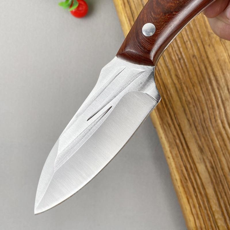Stainless Steel Boning Knife Butcher Fish Fruit Vegetable Cutter Cleaver Kitchen Knives with Sheath