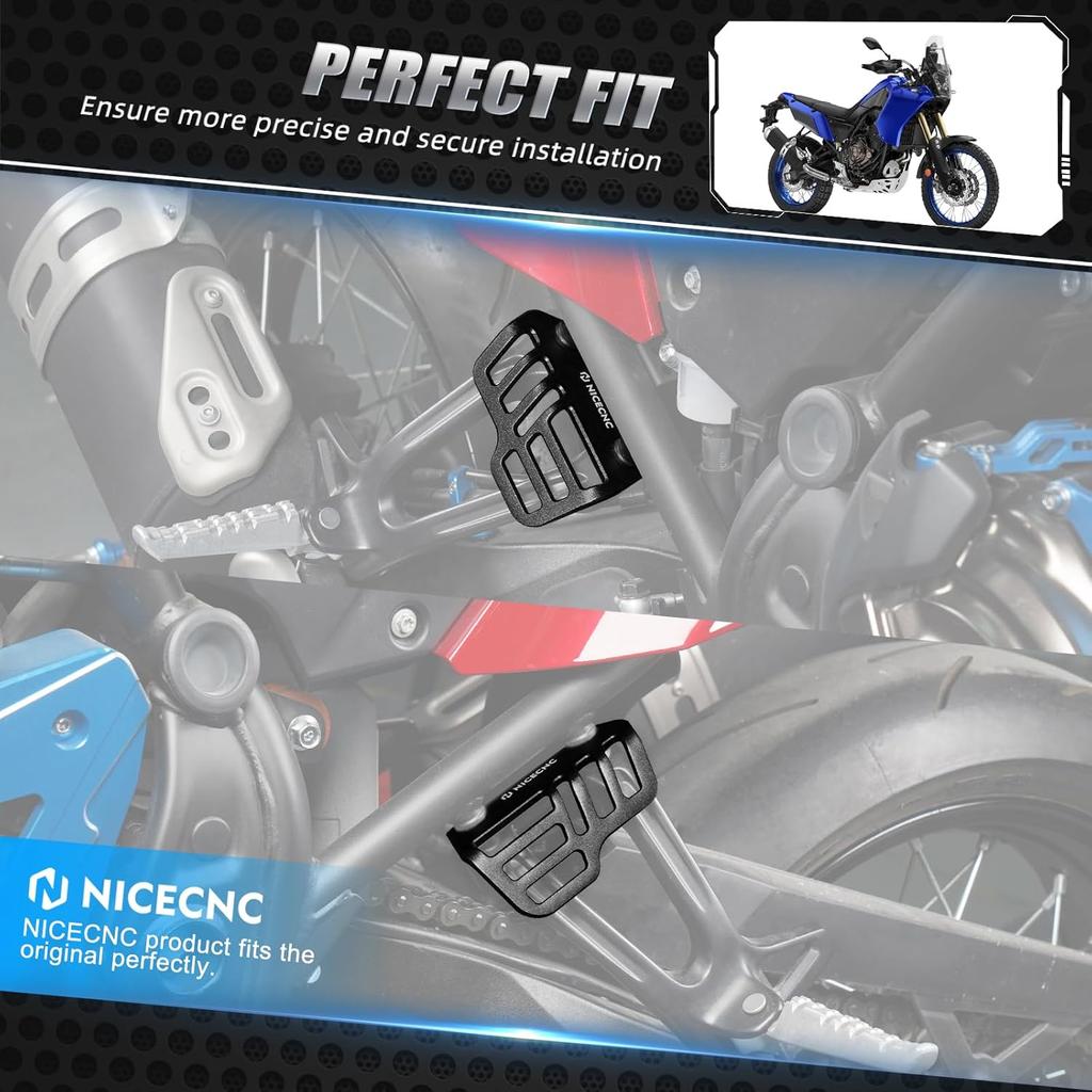 Luggage Bag Fixed Bracket Rear Luggage Tie Down Brackets Compatible with Yamaha Tenere 700 /XTZ700 2019-2024, Tenere 700 Rally Edition 2020-2024,