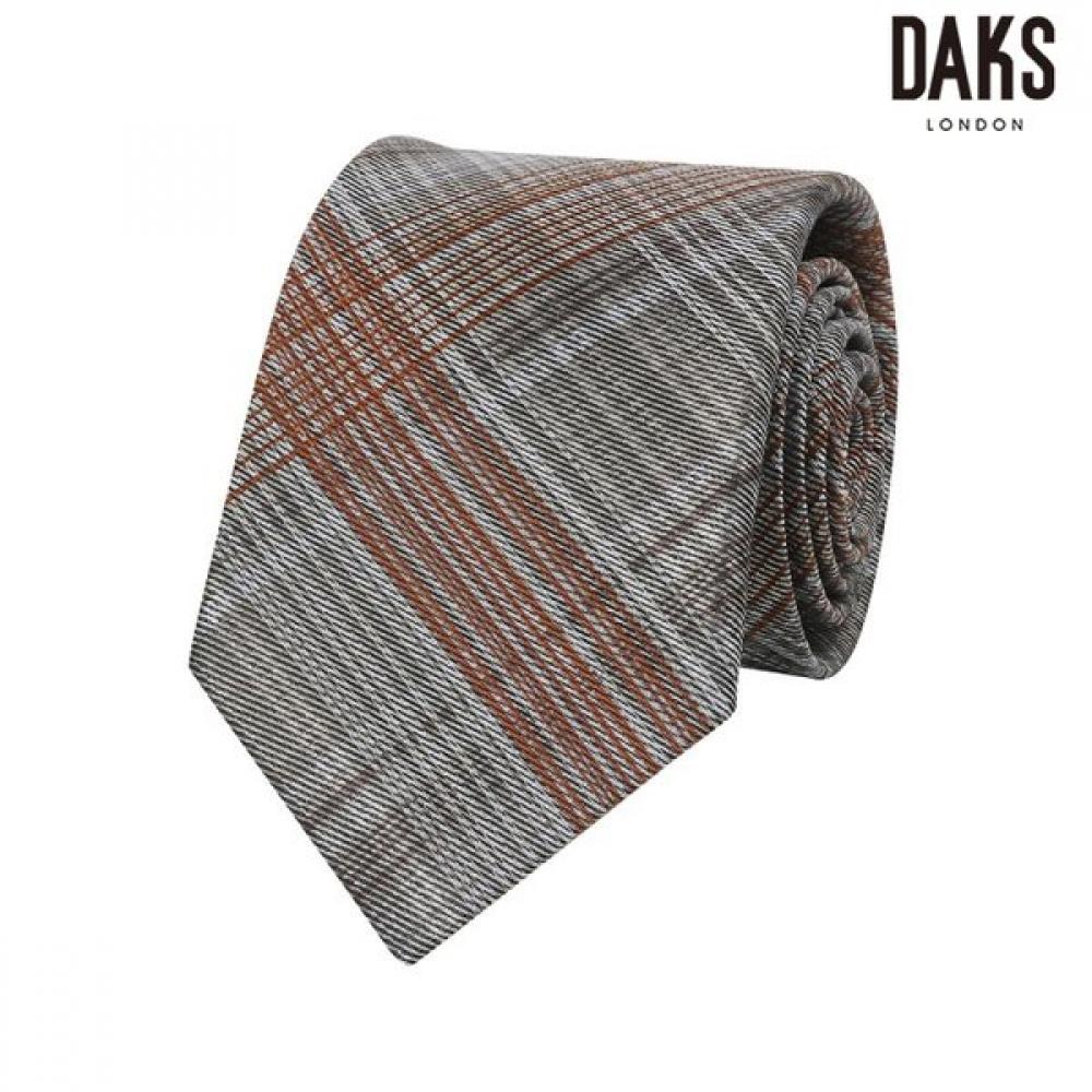 DakS Men S Ivory Silk Blend Glen Check Tie  Dmg1acf1313i1 Ivory/000