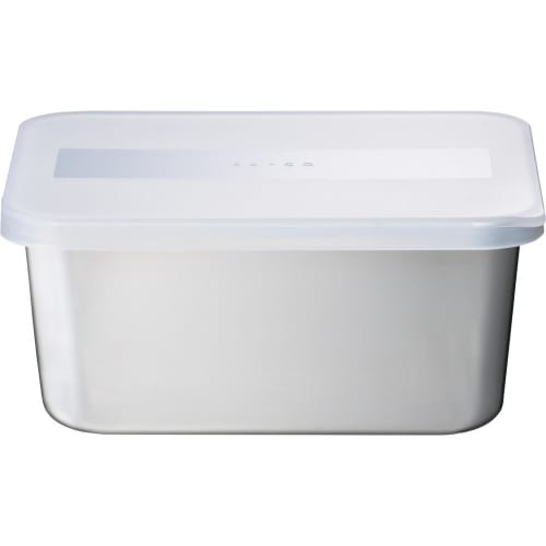 Yoshikawa EA To CO Iitoko Youki White Stainless Steel Storage Container, 650ml, Made In Japan, AS0033