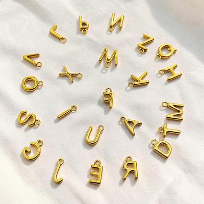 26 A-Z Letter Pendants with Loops for Creative DIY Bracelets, Necklaces, Jewelry Charms & Accessories.