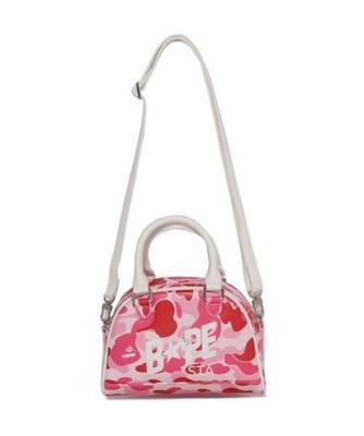 BATHING APE Ladies ABC CAMO MINI BOWLING BAG Pink JAPAN FS
