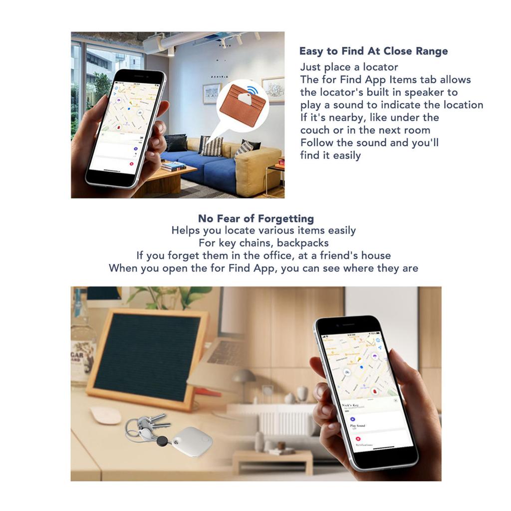 Locator Tag Precise Location Prevent Lost Phone App Control Key Item Finder for Pets Kids Seniors
