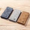 Men Fashion Multi-Card Pocket Wallet Vintage Frosted Long Large Capacity Wallet Portable Card Holder Purse