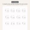 24pcs Halloween Cat's Eye Scare Ghost American Spice Girl Sweet Cool Dark Style Removable Nail Art