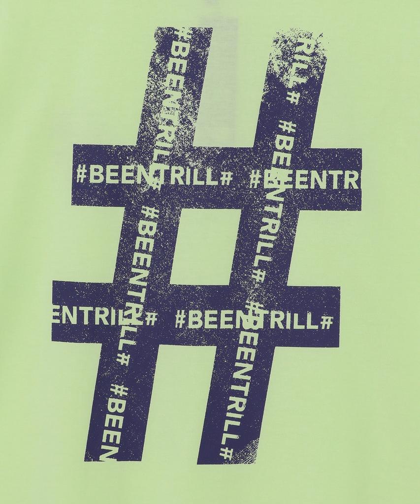 BEENTRILL Roller Painting Hashtag T-Shirt (Neon Yellow)