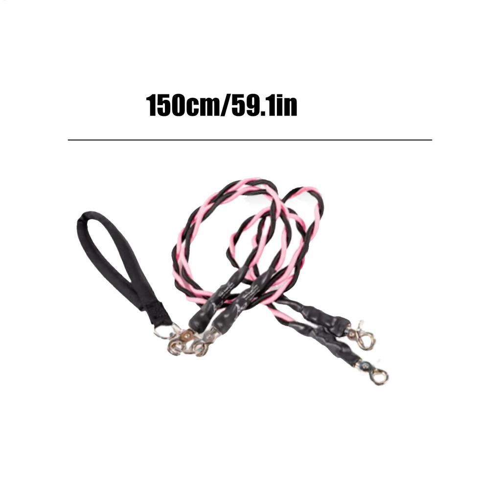 Double Dog Rope Padded Handle Heavy Duty Cable Walking Double Cable For Two Puppy For Small Medium Large Breed Puppy Walking