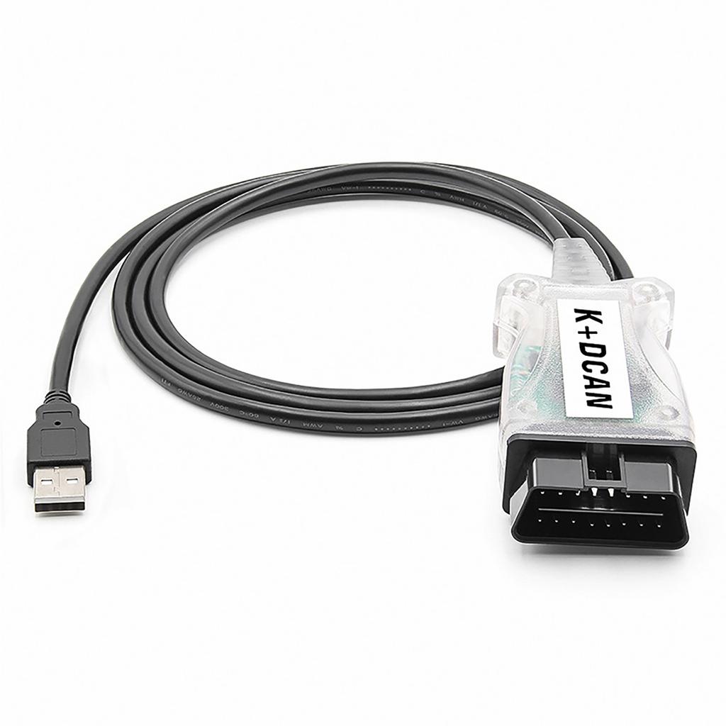 Upgraded Inpa K+CAN K+DCAN OBD2 USB-Interface-Switch Auto Diagnostic Cable Suitable for 1998 To 2008 Models Poratble