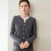Women's 100% Pure Cashmere Two-Piece Style Cardigan - Autumn/Winter 2026 Collection Sweater Jacket