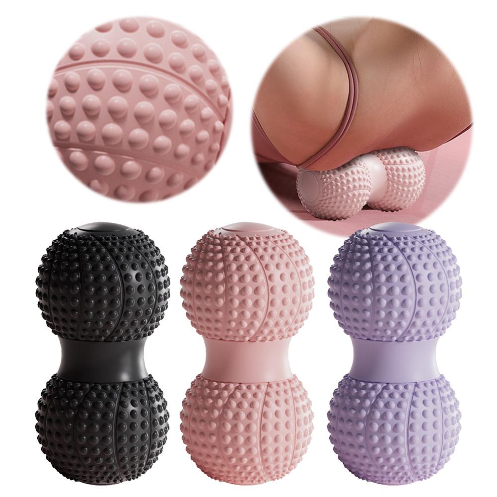 Peanut Massage Ball Deep Tissue Massage Ball Double Ball Trigger Point Ball Multi-Function Fascial Ball for Feet Neck Back