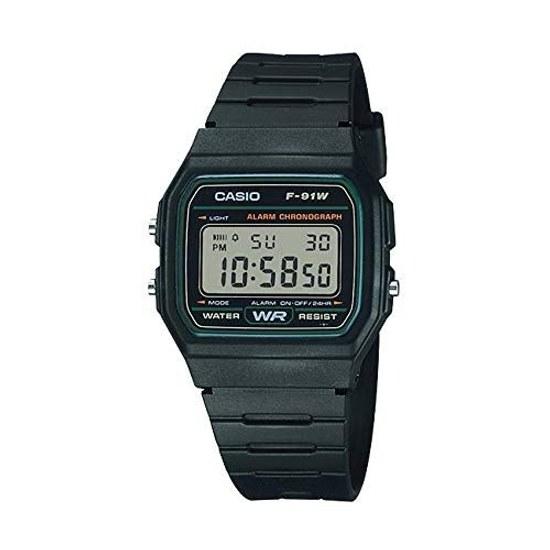 CASIO wristwatch quartz F-91W-3 unisex cheap black