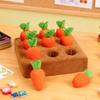 Soft plush carrot sniffing game Contains 9 carrots Stimulating carrot Puppy Snuffle Mat Interactive Pet Carrot Puzzle Toy