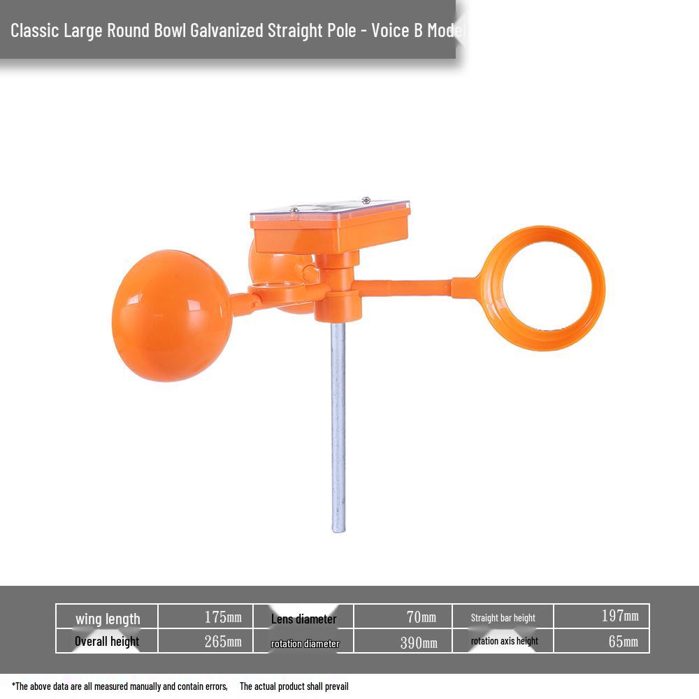 Solar-Powered Reflective Bird Repeller for Orchards, Fish Ponds, and Farmland