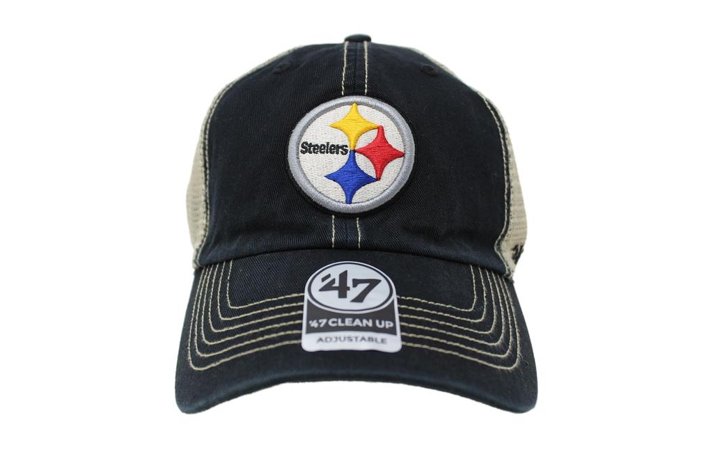 Seven Mesh Cap TRAWLER 47 CLEAN UP NFL Pittsburgh Steelers [Forty Brand]