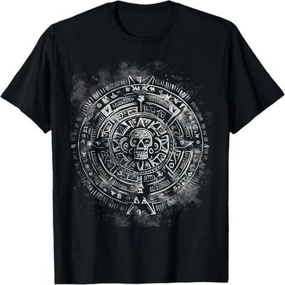 Vintage Aztec or Mayan Calendar Antique Graphic Tees T-Shirt