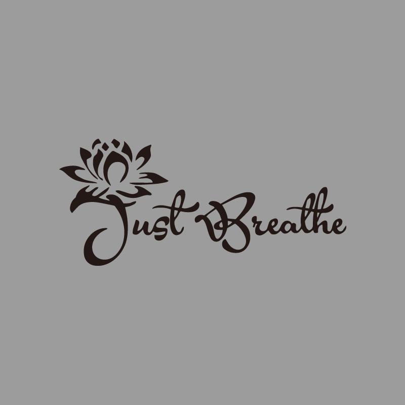 Just breathe"Blessing Lotus creative&funny stickers for cartoon fans&lover,high quality for car trucks motorcycles & laptops