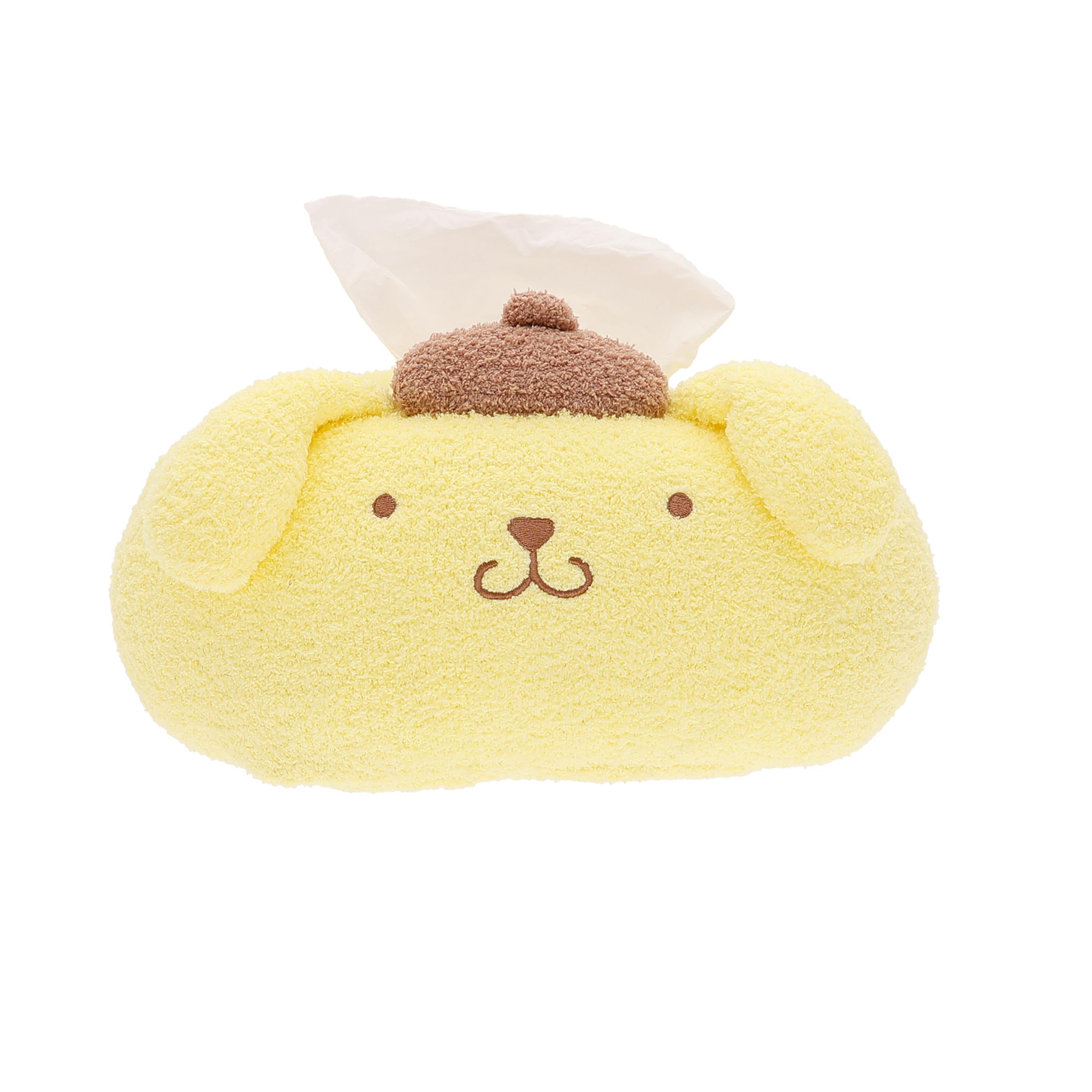Marushin Tissue Sanrio Pompompurin Marshmallow Knit 3785006200 Cover, Pompompurin, Fabric,