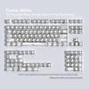 JCM Comic White Double-Shot Translucent PBT Keycaps Set: Korean, Russian, German, Spanish, French, Arabic Layouts.