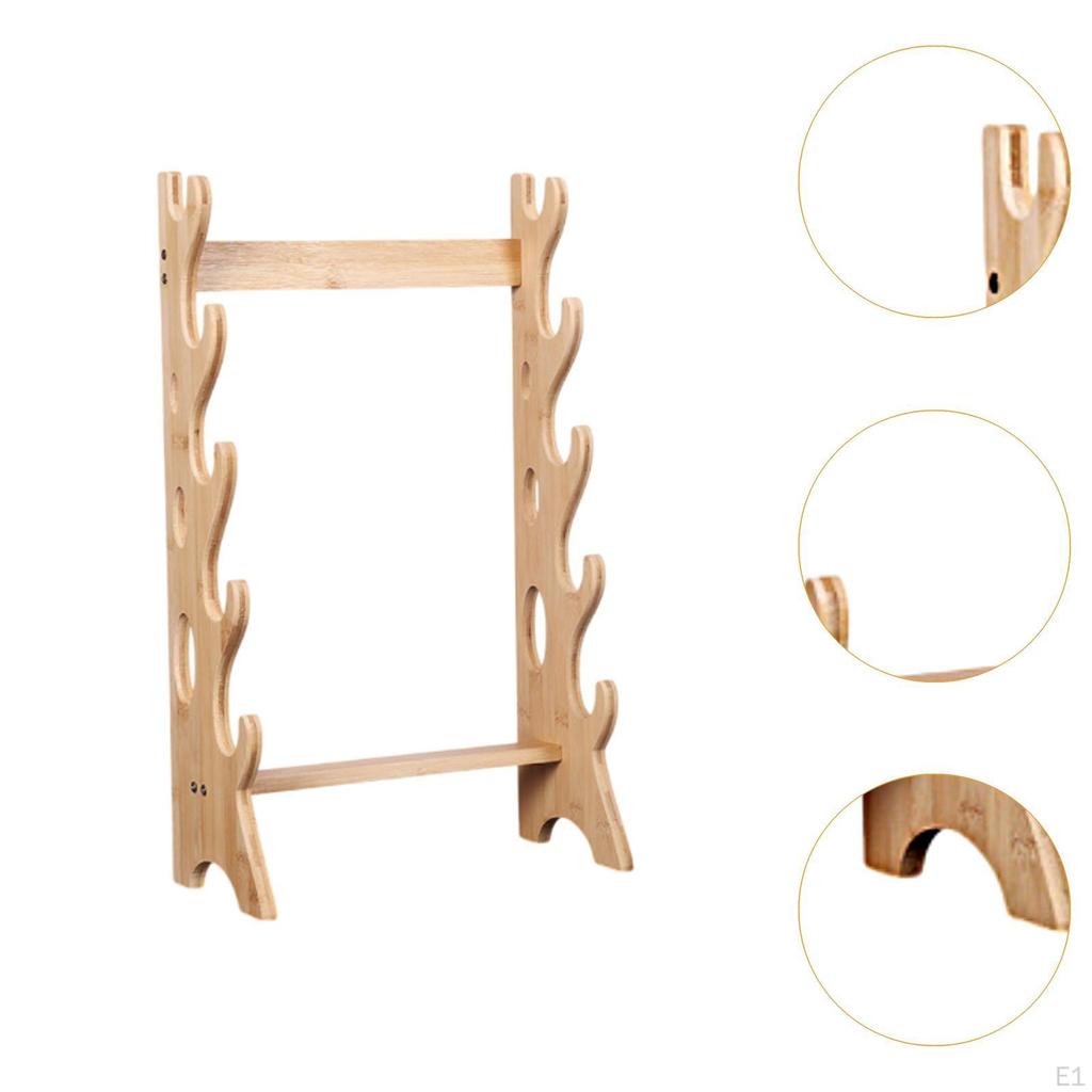 Suport de afișare Sword Suport Samurai Suport de depozitare stabil cu 5 straturi Suport de perete pt