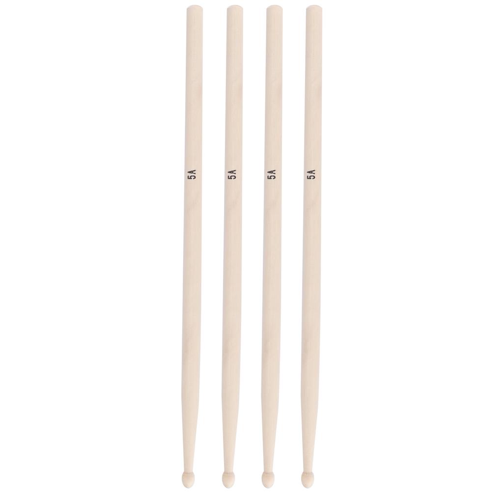 2 Paar 5A Drumsticks Ahorn Instrumentenzubehör mit Beam Aufbewahrungstasche für JazzmusikM02769