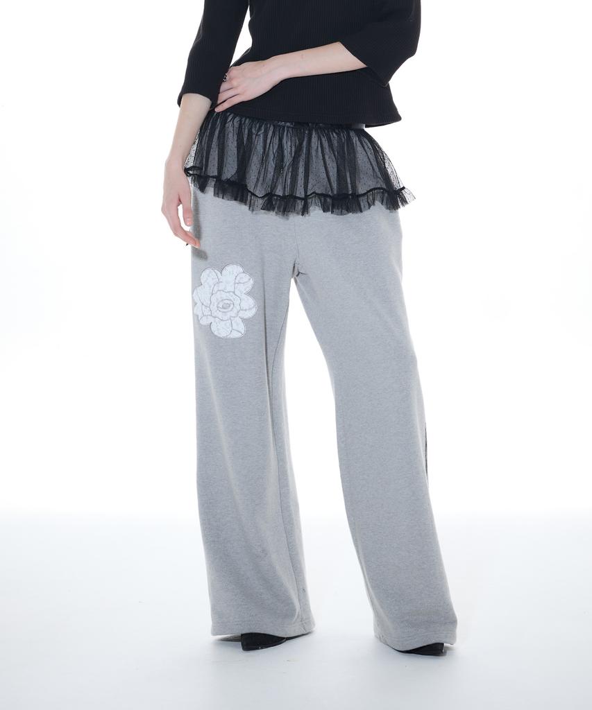 LARTIGENT L14 Rose Track Pants (Gray)