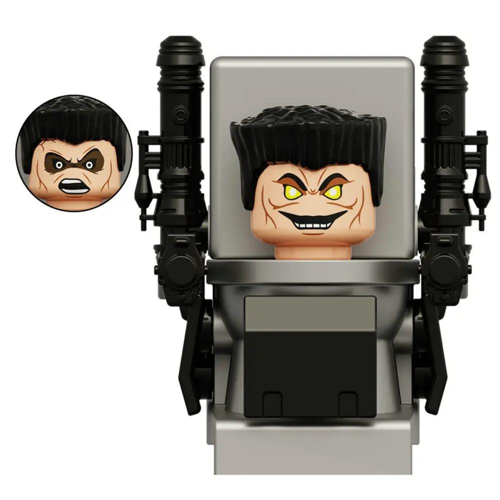 Mini Skibidi Toilet Man Figure Anime Block Toys TvMan Plus Titan Cameraman Speakerman Bricks Model Toy Kid Birthday Gifts