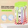 1/2/4Pcs Tongue Scraper Double Sided Tongue Cleaner Brush for Fresh Breath Oral Hygiene