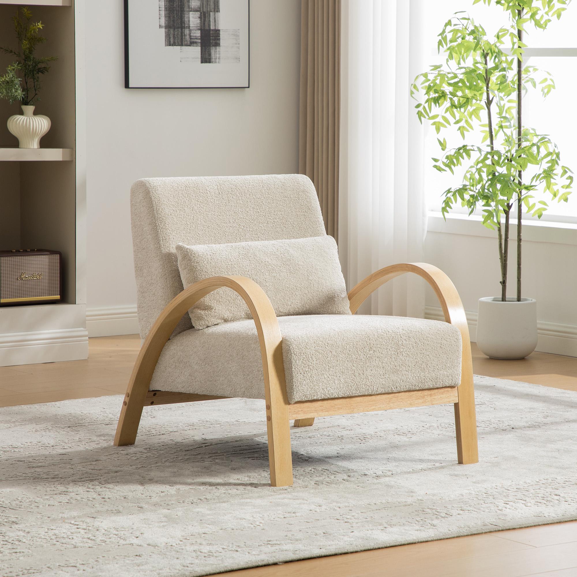 Scandinavian Fabric Lounge Chair – Soft