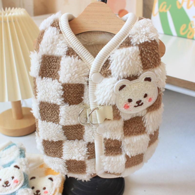 Warm Pet Vest Small Dogs Cats Winter Coat Hoodie Style Dog Sweater Teddy Poodle Shih Tzu Mini Breeds