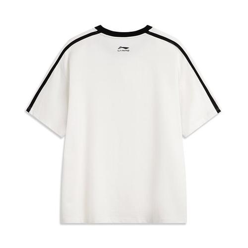 Li Ning LiNing Sports Life Collection T Shirt Unisex Ivory AHSV987-1
