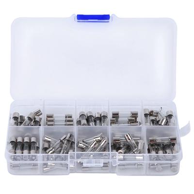 Assortimento 100 PZ Fusibili in Vetro 0.2A20A Accessori Industriali per Apparecchiature di Controllo Potenza